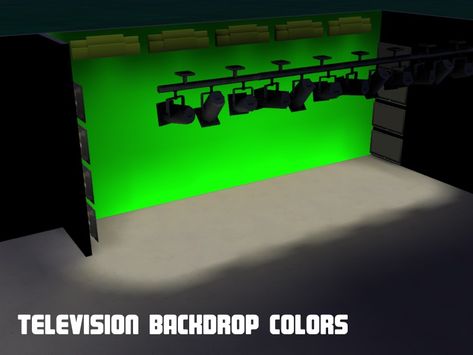 This set features industry standard colors suitable for television or movie studios. Includes black, white, blue and green chroma key colors. Colors work alongside my Television Flooring Colors... Flooring Colors, Cinema Decor, Tv Studio, Movie Studios, Sims 4 Collections, Chroma Key, Sims Community, Floor Colors, Cc Sims