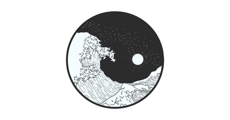 Shop Great wave - Yin Yang hokusai t-shirts designed by JordanFoo as well as other hokusai merchandise at TeePublic. Yin Yang Ocean Tattoo, Yin Yang Wave Tattoo, Yin And Yang Pfp, Tattoo Yin Yang, Yin Yang Poster, Yin And Yang Tattoo, Yin Yang Logo, Yin Yang Tattoo, Ying Yang Tattoo