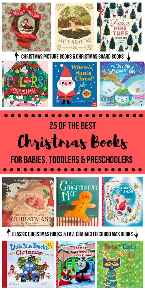 Christmas Books Preschool, Christmas Books For Toddlers, Christmas Books For Preschool, Kids Christmas Books, Toddler Christmas Books, Ways To Decorate For Christmas, Christmas Homeschool, Best Picture Books, Best Christmas Books