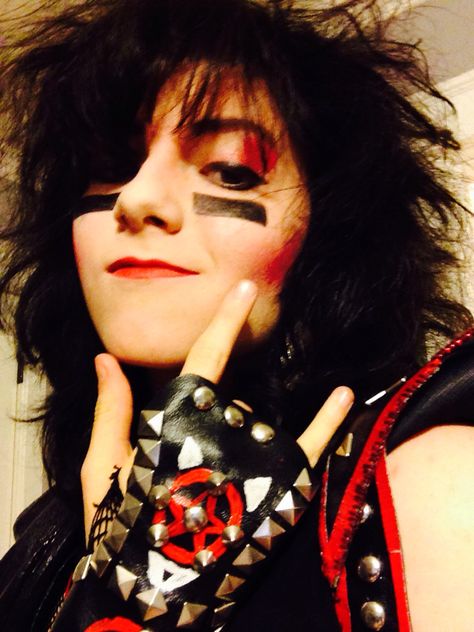 My Nikki Sixx Halloween Costume #nikkisixx #motleycrue #costume #makeup #diy #1980s #hairmetal #metal #music #nikkisixx #bassplayer #shoutatthedevil #concert #handmade Nikki Sixx Halloween Costume, Nikki Sixx Costume, Motley Crue Makeup, Nikki Sixx Inspired Outfit, Tommy Lee Halloween Costume, Motley Crue Costume, Motley Crue Makeup Ideas, Nikki Sixx Makeup, Nikki Sixx 80s Makeup