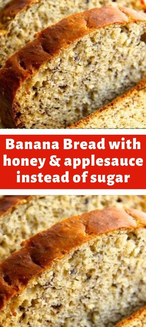 Banana Bread Recipe With Honey, Banana Bread With Honey, Bread With Honey, Recipe With Honey, Weight Watchers Desserts, Banana Bread Recipe, Banana Recipes, Ww Recipes, Healthy Sweets