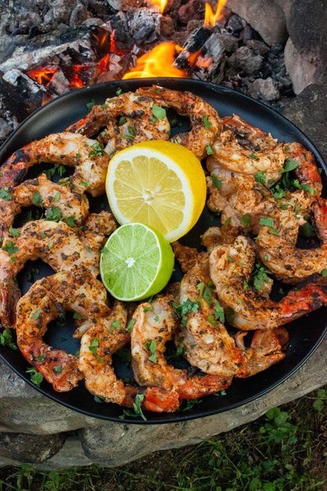 Grilled Tandoori Citrus Shrimp - Over The Fire Cooking Tandoori Shrimp, Citrus Shrimp, Over The Fire Cooking, Grilled Seafood Recipes, Summer Grilling Recipes, Grilled Seafood, Shrimp Dishes, Fire Cooking, Shrimp Recipe