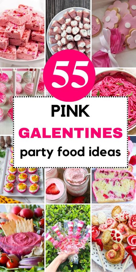 Easy Galentines dinner ideas and sweet and savory brunch recipes for the perfect galentines day! Pink Party Food Ideas, Pink Party Food, Homemade Snack Bars, Protein Snacks For Kids, Pink Party Foods, Party For Adults, Valentines Party Food, Brunch Sides, Valentines Brunch