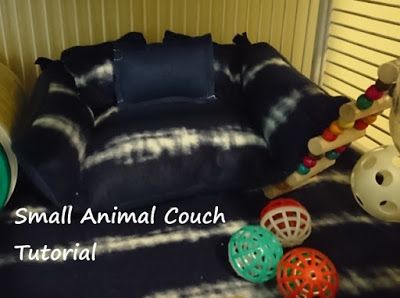 My Slightly Crunchy Life: Small Animal Couch DIY Bearded Dragon Couch Diy, Ferret Bed Diy, Guinea Pig Sewing Projects, Bearded Dragon Furniture, Ferret Enrichment, Diy Ferret Stuff, Bearded Dragon Couch, Diy Rat Cage Accessories, Dragon Couch