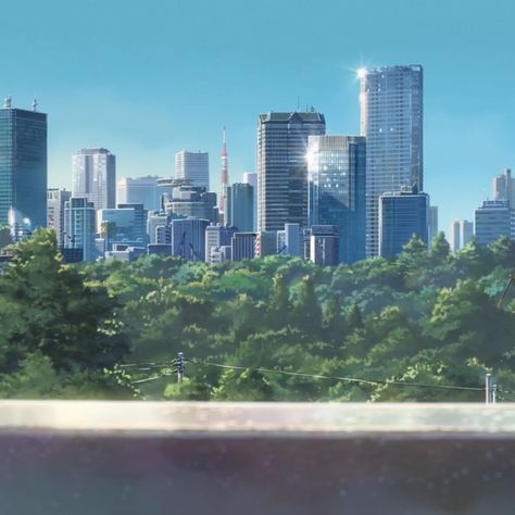 Kimi No Na Wa Wallpaper, Anime City, City Background, Background Drawing, City Landscape, Anime Background, Anime Scenery, Seattle Skyline, Studio Ghibli