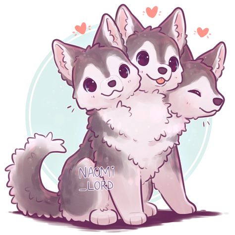 Naomi Lord, Cute Dog Drawing, Different Dog Breeds, Cute Kawaii Animals, Cute Fantasy Creatures, A Husky, Cute Animal Drawings Kawaii, Cute Kawaii Drawings, Fantasy Creatures Art