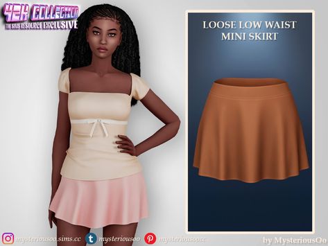 Low Waist Mini Skirt, Floral Mini Skirt, The Sims Resource, Sims Resource, Color Shorts, Low Waist, Featured Artist, The Sims, Ripped Jeans