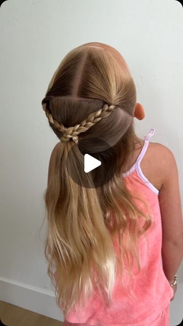 Hair Styles For 8 Year Girl, Kids Cheerleading Hairstyles, Kid Hair Styles Easy, First Grade Hairstyles Girl, Hairstyles For 7 Year Girl, Hair Styles For Long Hair Kids, Toddler Hairstyles For Wedding, School Hair Styles For Kids, Braided Kids Hairstyles