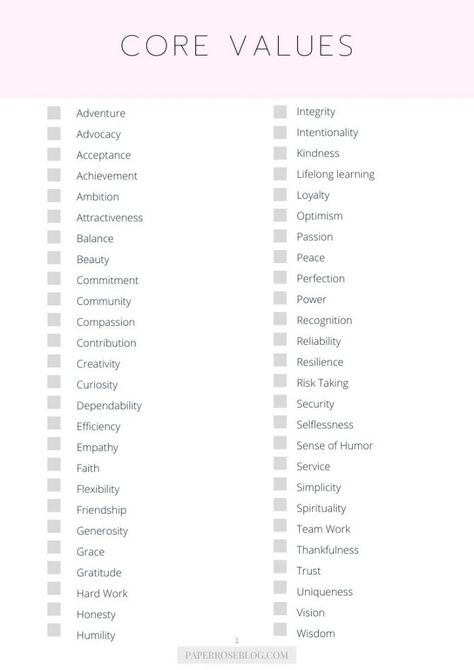 Values Worksheets For Adults, Discover Your Values, List Of Core Values, What Are Core Values, How To Find Your Core Values, How To Find Your Values, Find Your Values, Career Values, Success Core