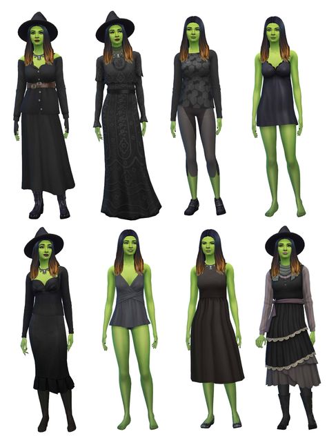 Mage Aesthetic, Ts4 Lookbook, Sims 4 No Cc, Sims Outfits, Sims Ideas, Sims 4 Cas, Sims 4 Game, Ts4 Cc, Midi Skirt Pencil