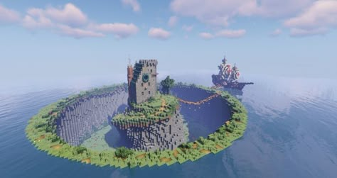 Minecraft Floating, Minecraft Structures, Minecraft Cottage, Minecraft Castle, Minecraft Medieval, Cute Minecraft Houses, Minecraft City, Minecraft Plans, Minecraft Construction