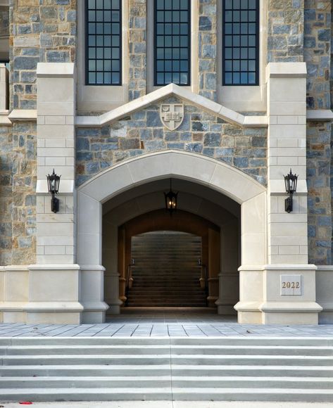 Catholic University of America - Garvey hall Dining Commons, opened December 5, 2022, Collegiate Gothic architecture, a building I designed with Perkins Eastman. Catholic University Of America, Gothic Buildings, Gothic Architecture, Architecture House, Washington Dc, University, House Design, Interior Design, Architecture