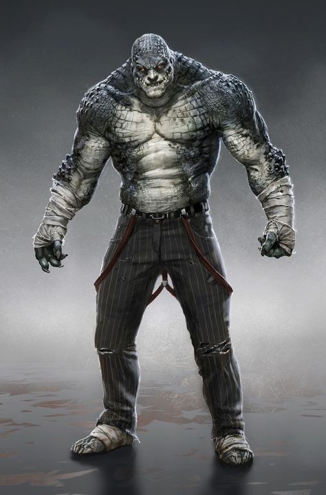 Batman Concept Art, Arkham Origins, Batman Concept, Killer Croc, Art Alien, Batman Arkham Origins, Comic Villains, Dc Villains, Batman Universe