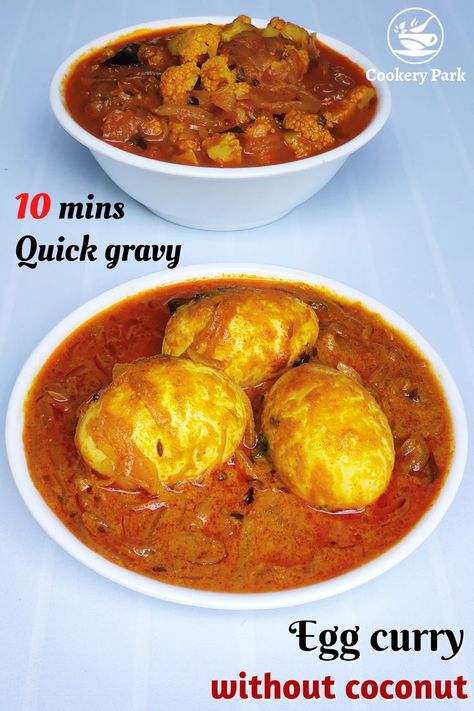 Creamy Egg curry without coconut | Egg gravy | Boiled egg curry | Easy egg recipes Boiled Egg Curry, Egg Gravy, Curry Easy, Curry Recipes Vegetarian, Easy Egg Recipes, Creamy Eggs, Egg Curry, Vegetarian Curry, Best Side Dishes