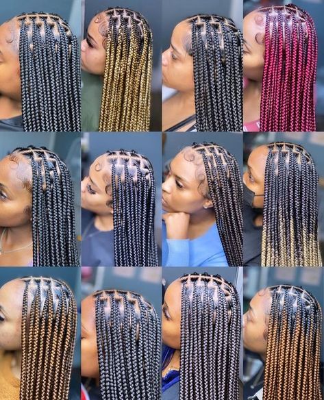 Pictures Of Knotless Braids, Knotless Braids Medium Size, Medium Sized Knotless Braids, Medium Size Knotless Braids, Cute Knotless Braids, Knotless Box Braids Hairstyles, Design Cornrows, Medium Knotless Braids Hairstyles, Braid Sizes