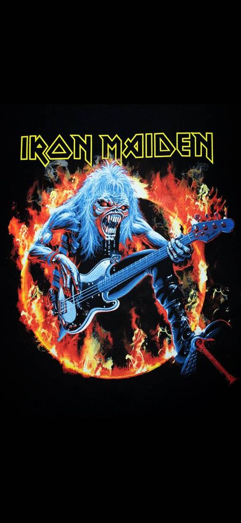 Download Iron Maiden wallpaper by greatalex666 - 65 - Free on ZEDGE™ now. Browse millions of popular cd cover Wallpapers and Ringtones on Zedge and personalize your phone to suit you. Browse our content now and free your phone Iron Maiden Wallpapers, Rock Artwork, Iron Maiden Posters, Iron Maiden T Shirt, Funny Mean Quotes, Metallica Art, Rock Poster Art, Heavy Metal Girl, Rock N Roll Art