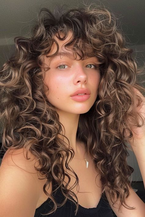 hair hairstyles,hair styles for long hair,hair cut,hair beauty,hair styles for medium hair,hair and skin and nails,hair hairstyling,hair length,hair straightener,hair drawing,hair cuts,hair colors #HairstyleTrends #HairTransformation #CurlyHairRoutine #BraidedHairstyles #HairColorInspiration #HairCareTips #ShortHairStyles #BalayageHair #WeddingHairstyles #HairAccessories #NaturalHair #HealthyHair #LongHairDontCare #MensHair #HairGoals #EasyHairstyles #HairGrowth #UpdoHairstyles #BlondeHair #HairProducts Long Face Curly Hair, Cool Tone Curly Hair, 3a Haircuts, Curly Wavy Haircuts, Wispy Curly Bangs, Wispy Bangs Curly Hair, Butterfly Haircut Curly Hair, Curly Hairstyles Bangs, Long Curly Bangs