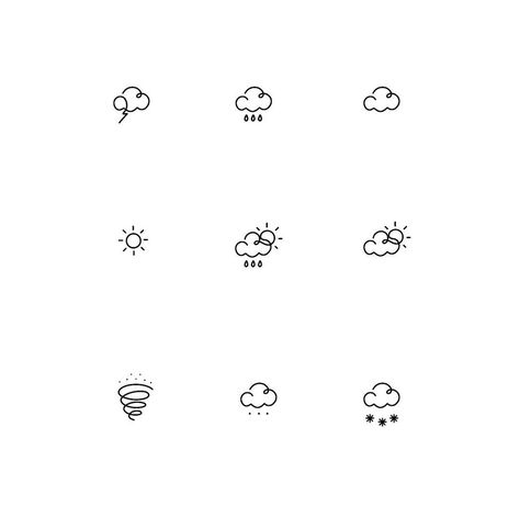 Matching Minimal Tattoos, Clouds Tattoo, One Line Tattoo, Minimal Tattoos, Airplane Tattoos, Cactus Tattoo, Self Love Tattoo, Cloud Tattoo, Small Pretty Tattoos