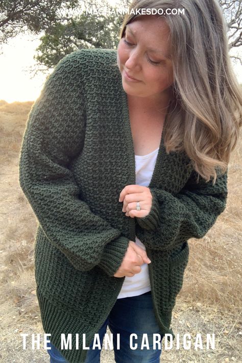 Crochet Cardigan Tutorial, Crochet Cardigan Free, Waffle Stitch, Cardigan Crochet, Crochet Simple, Crochet Wrap, Moss Stitch, Crochet Cardigan Pattern, Modern Crochet