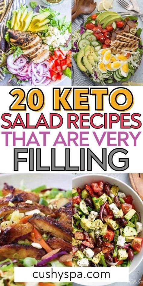 Keto Salad Recipes, Keto Salads, Keto Salad, Keto Diet List, Low Carb Salad, Salad Recipes For Dinner, Best Keto Diet, Keto Recipes Dinner, Diet Help