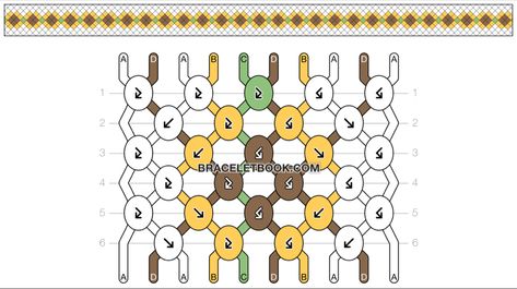 Friendship bracelet tutorial Sunflower Macrame Pattern, Bracelet Patterns With 6 Strings, Yellow Friendship Bracelet Pattern, Friendship Bracelet Sunflower, Half And Half Bracelet Patterns, Sunflower Bracelet Diy, Duck Friendship Bracelet Pattern, Fruit Friendship Bracelet Pattern, Sun Friendship Bracelet Pattern