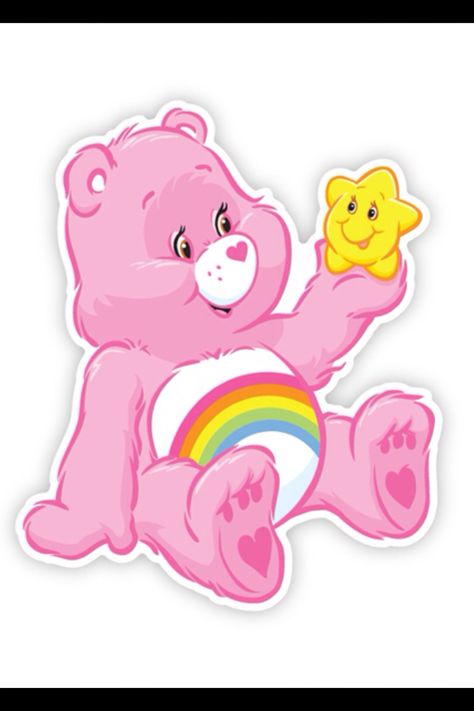 Cb Carebears Sticker, Cheer Care Bear, Rainbow Care Bear, Care Bears Cheer Bear, Care Bear Tattoos, Care Bear Party, Care Bear Birthday, Cheer Bear, Care Bears Cousins