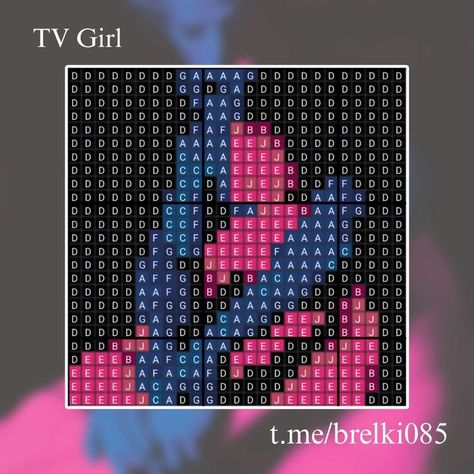 Tv Girl Perler Beads, Tv Girl Pixel Art, Tv Girl Crochet, Cross Stitch Quotes, Easy Pixel Art, Tv Girl, Pixel Crochet, Pixel Art Grid, Pix Art