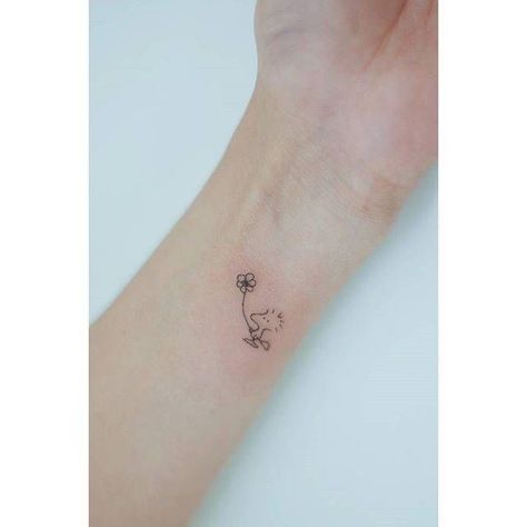 Woodstock Tattoo, Snoopy Tattoo, Taboo Tattoo, Kawaii Tattoo, Tattoo Now, Matching Tattoo, Discreet Tattoos, Subtle Tattoos, Baby Tattoos