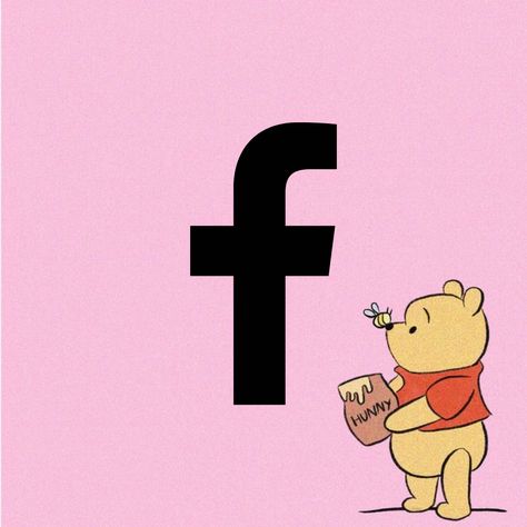 Winnie The Pooh App Icons, Facebook App Icon, Disney+ App Icon, Bear Background, Winnie The Pooh Tattoos, Pooh Pictures, Disney App, Aesthetic Disney, Cute Home Screen Wallpaper