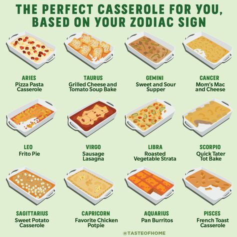 Sydney Watson, Vegetable Strata, Chicken Potpie, Sausage Lasagna, Frito Pie, How To Make Lasagna, Creamy Macaroni And Cheese, Zodiac Sign Fashion, Zodiac Signs Chart