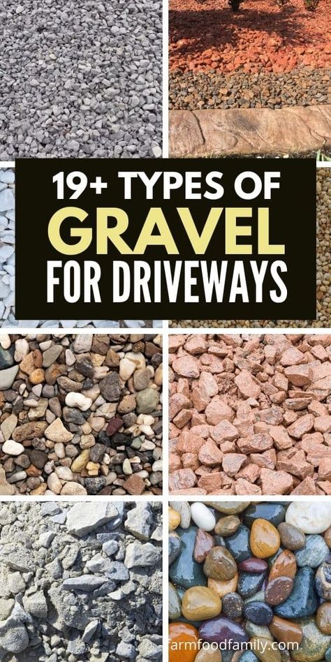 19+ Types Of Gravel For Driveways and Landscaping (With Pictures) Backyard Driveway Ideas, Types Of Gravel For Landscaping, Rock Driveways, Rock Driveway Ideas, Gravel And Paver Walkway, Crushed Stone Driveway, Diy Driveway Ideas Cheap, Driveway Alternatives, Best Gravel For Driveway