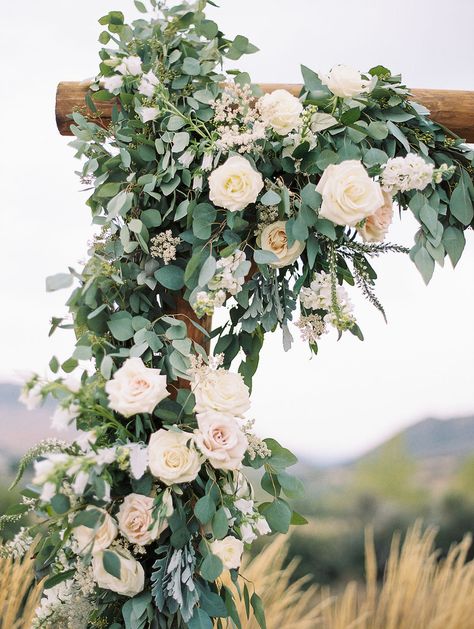 Floral Archway Wedding, Sara Brown, White Wedding Arch, Wedding Archway, Arch Ideas, The Manor House, Blush Wedding Flowers, Wedding Arch Flowers, Wedding Arbour