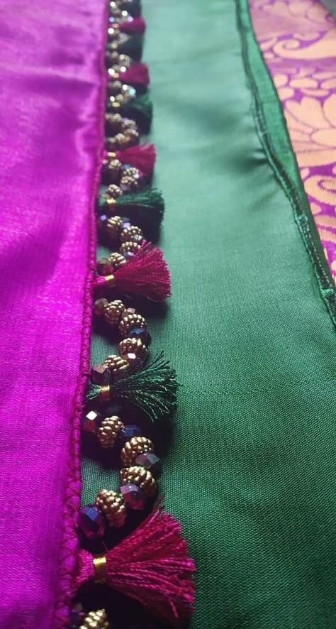 Saree Kuchulu, Saree Kuchu New Designs, Tassels Designs, Silk Saree Blouse Designs Patterns, Designer Tassels, Saree Tassels Designs, Saree Kuchu Designs, Saree Tassels, Latest Model Blouse Designs