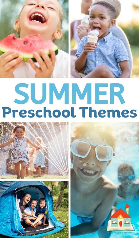 Sweet Summer Themes for Preschool - Stay At Home Educator Summer Themes For Preschool, Themes For Preschool, Robots Preschool, Summer Preschool Themes, Summer Lesson Plans, Pirate Preschool, Summer Math Activities, Phonics Lesson Plans, Summer Lesson