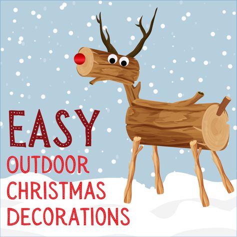 Check out these outdoor Christmas decorations that are budget-friendly and will transform your porch and yard for the festive season! Easy Diy Outdoor Christmas Decorations, Easy Outdoor Christmas Decorations, Diy Outdoor Christmas Decorations, Outdoor Christmas Diy, Outside Christmas Decorations, Pallet Christmas Tree, Pallet Christmas, Christmas Decorations Diy Outdoor, Christmas Yard