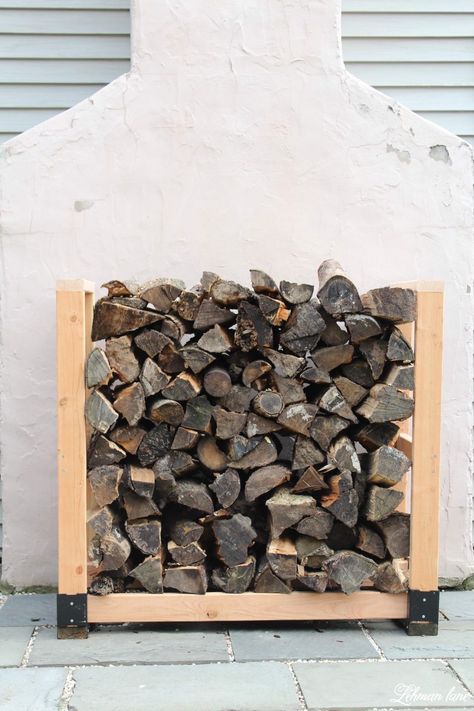 Diy Log Holder Firewood Rack, Outdoor Firewood Storage Ideas, Firewood Storage Ideas, Diy Firewood Rack, Outdoor Firewood Storage, Firewood Rack Plans, Firewood Stand, Firewood Storage Outdoor, Outdoor Firewood Rack