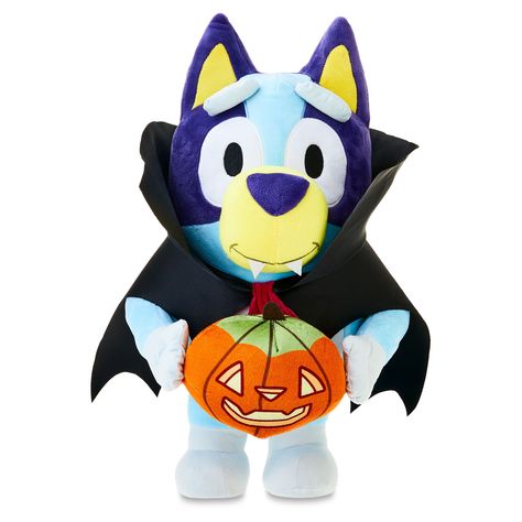 Buy Halloween Vampire Bluey Plush Covered Outdoor Decor Greeter, 18.5 in x 12.6 in x 11.42 in 1.53 lb at Walmart.com Bluey Plush, Vampire Pumpkin, Bluey Halloween, Halloween Outdoor Decoration, Halloween Bat Decorations, Vampire Teeth, Spooky Town, Trap House, Vampire Costume