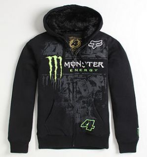 mens fox racing black monster hoodie jacket on PopScreen Black Monster, Rock Star Outfit, Monster Hoodie, Fox Hoodie, Bike Logo, Gothic Shirts, Fox Racing, Zipper Hoodie, Hoodie Jacket