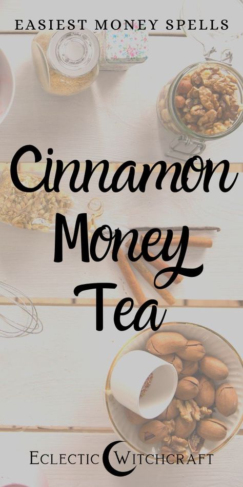 This cinnamon money tea is a simple money spell that works fast! Use easy money spell magic to make your online business more profitable, draw wealth to you, and fill up your bank account. This is one of the easiest witch spells you will ever use. Quick, easy, and cheap, this money spell will definitely become one of your go-to daily spells. This cinnamon tea recipe has many benefits and is good for the Law of Attraction. It's low in calories, too! #witchcraft #tea #cinnamon #pagan #wicca Wealth Spells Money, Cinnamon Boil For Money, Cinnamon For Abundance, Simple Money Spells, Cinnamon Prosperity Spell, Cinnamon Abundance Spell, Money Chants That Work Fast, Cinnamon Spell First Of The Month, Daily Spells