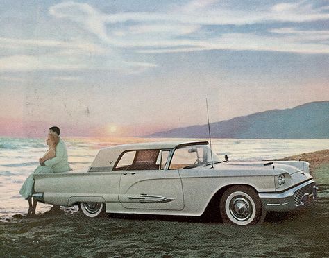 1959 Ford Thunderbird by twm1340, via Flickr Ford Thunderbird Aesthetic, Thunderbird Aesthetic, Music Campaign, Car Couples, 1959 Ford Thunderbird, Los Angeles Aesthetic, Car Brochure, Ford Lincoln Mercury, Ford Classic Cars