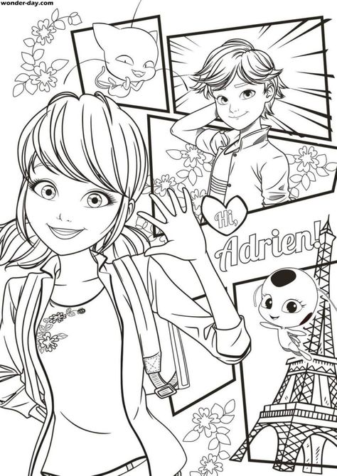 Cat Noir Coloring Pages, Banban Coloring, Barbie Characters, Ladybug Coloring Page, Bug Coloring Pages, Studera Motivation, Manga Coloring Book, Noir Color, Barbie Coloring Pages