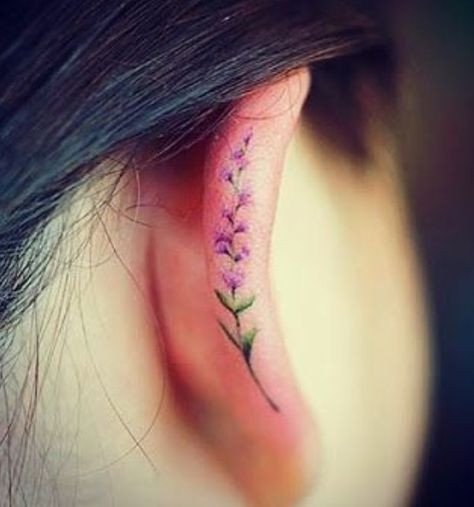 Edge of ear tattoo. Inspiring Tattoos, Bodysuit Tattoos, Couples Tattoo Designs, Cat Tattoos, Initial Tattoo, Tiny Tattoo, Women's Tattoo, Best Sleeve Tattoos, Sleeve Tattoos For Women