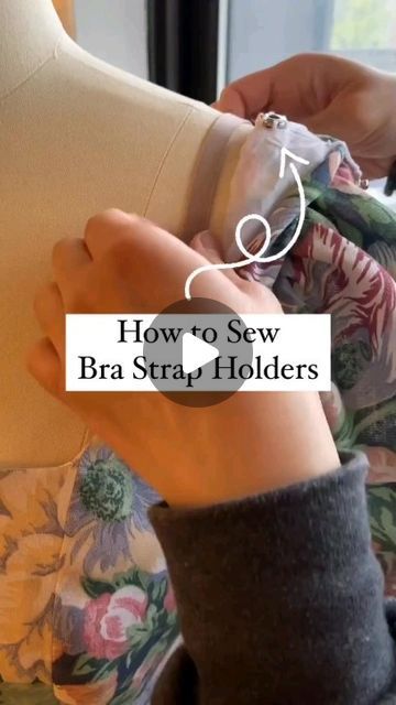 Sadaf.Sewing.Studio on Instagram‎: "How to sew bra strap holders 
Video from Pinterest 
🚩See the post, story and highlights.
🚩Please comment in English
🪡🪡🪡🪡🪡🪡🪡🪡🪡🪡🪡🪡🪡🪡🪡🪡🪡🪡🪡🪡🪡
#sewing 
#sewinghacks 
#sewingtutorial
#howtosew 
#sewing_tips
#آموزش_خیاطی 
#تکنیک_دوخت 
#ترفند_خیاطی
@sadaf.sewing.studio"‎ Bra Strap Holder, Clothes Hacks, Sewing Tricks, Sewing Machine Basics, Bra Strap, Sewing Class, Sewing Studio, Sew In, Clothing Hacks