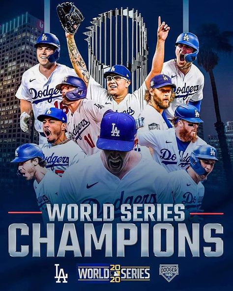 THE DODGERS ARE WORLD SERIES CHAMPIONS! #ThinkBlue #ChavezRavine #LADodgers #BlueHeavenOnEarth #LABleedsBlue #LosAngelesDodgers #Dodgers… Dodgers World Series, Let's Go Dodgers, Dodgers Win, Dodgers Nation, Ideas Cuarto, Los Angeles Dodgers Logo, La Dodgers Baseball, Mlb Wallpaper, Dodgers Girl