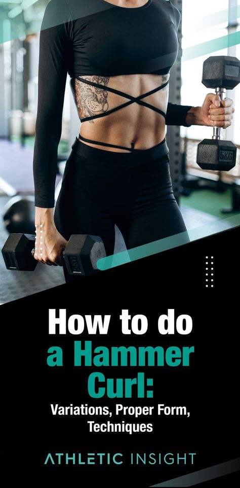 How to do a Hammer Curl: Variations, Proper Form, Techniques. #fitness #biceps #bicepsworkout #exercise #upperbody #armworkout #bodybuilding #gains #weightlifting #athleticinsight Bicep Hammer Curls, Hammer Curls Dumbbell, Dumbbell Hammer Curl, Curl Techniques, Curl Workout, Exercise For Arms, Arms Exercise, Upper Body Exercises, Bicep Workout