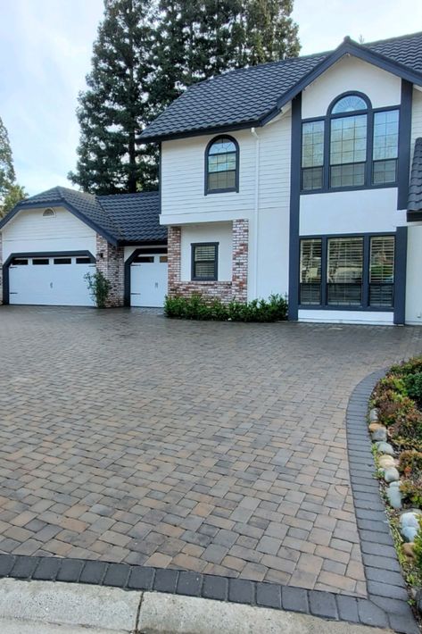 Instead of going the traditional pavement or concrete route, make your driveway really stand out with pavers! Pavers can elevate the entire exterior appearance of your home, especially when it’s completed by the professionals at California Paver Pros. Call or message us today to schedule your free consultation! 📞 Driveway Pavers Design, Paver Driveway Ideas, Pavers Design, Driveway Pavers, Asphalt Driveway, Driveway Ideas, Paver Designs, Driveway Design, Paver Driveway