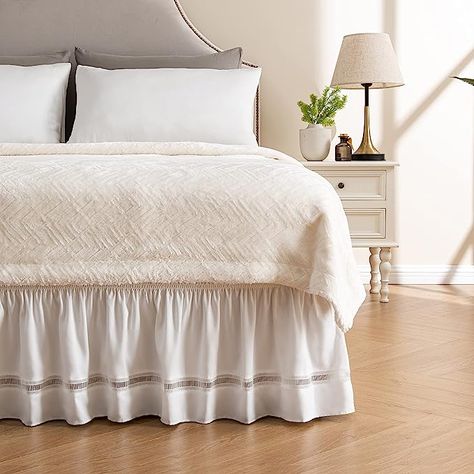 Bed Frame Cover, Metal Bed Base, Lace Bed Skirt, Bed Maker, Lace Bedding, Cal King Bedding, Ruffle Bed Skirts, Dust Ruffle, Ruffle Bedding