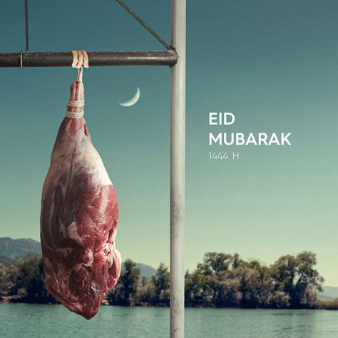 Eid Adha Creative Ads, Eid Mubarak Creative Ads, Eid Adha Mubarak Design, Eid Creative Ads, Eid Ads, Social Media Clothes, Eid Post, Food Ramadan, Ramadan Ideas