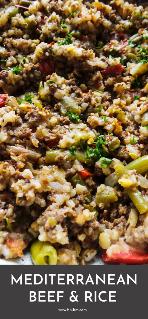 Dinner Recipe With Ground Beef, Dinner Ideas Gluten Free, Mediterranean Beef, Recipe With Ground Beef, Gluten Free Meal Prep, Mediterranean Diet Recipes Dinners, Cooking With Ground Beef, Ground Beef Recipe, Healthy Dinner Recipe