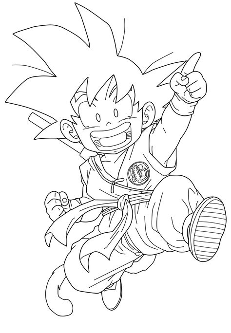 Coloring Pages One Piece, Dragon Ball Z Outline, Dragon Ball Lineart, Dragon Ball Z Drawings Easy, Dbz Lineart, Goku Outline, Goku Lineart, Goku Art Drawings, Goku Drawing